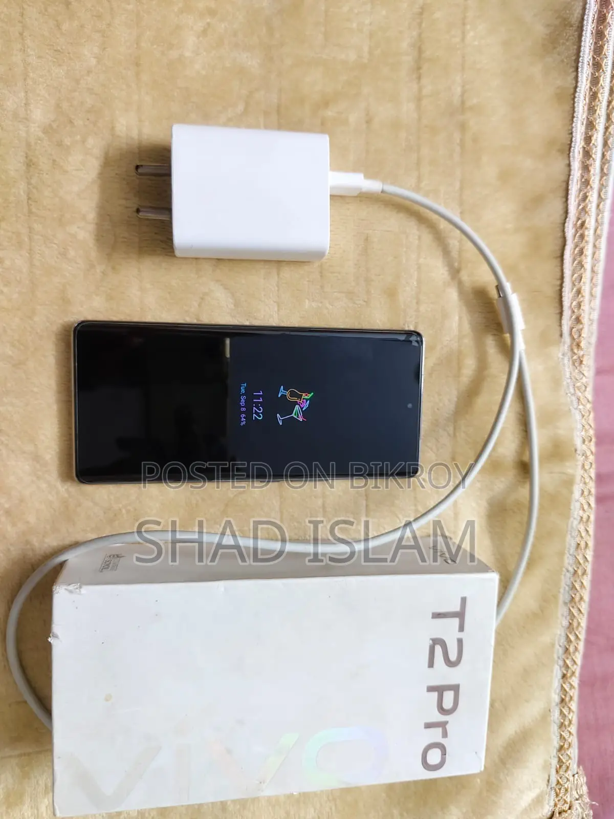 ভিভো টি২ প্রো ১২৮ জিবি হোয়াইট