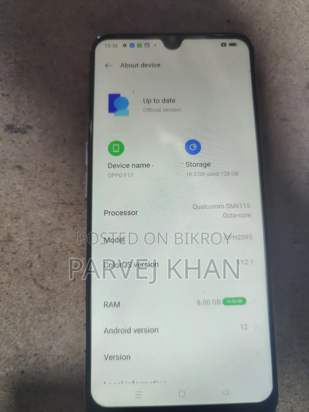 Oppo F17 128 GB Orange