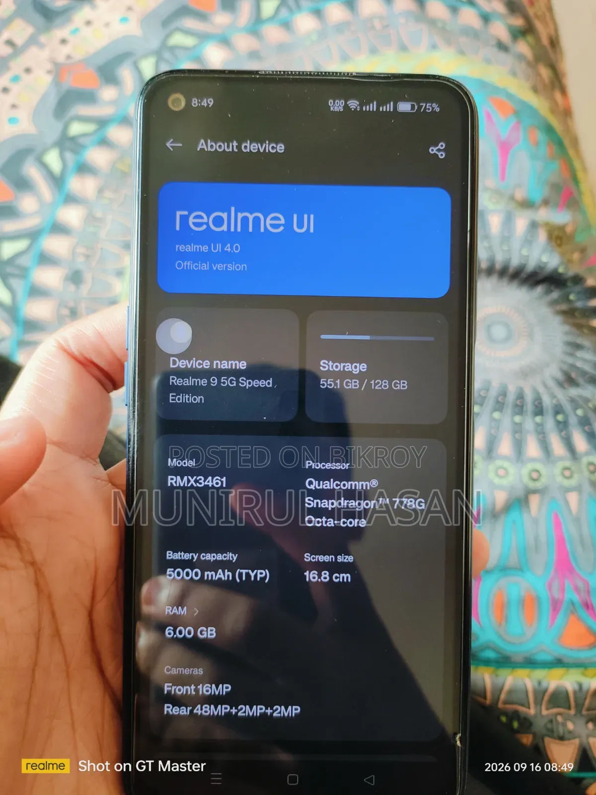 Realme 9 5G Speed 128 GB Blue