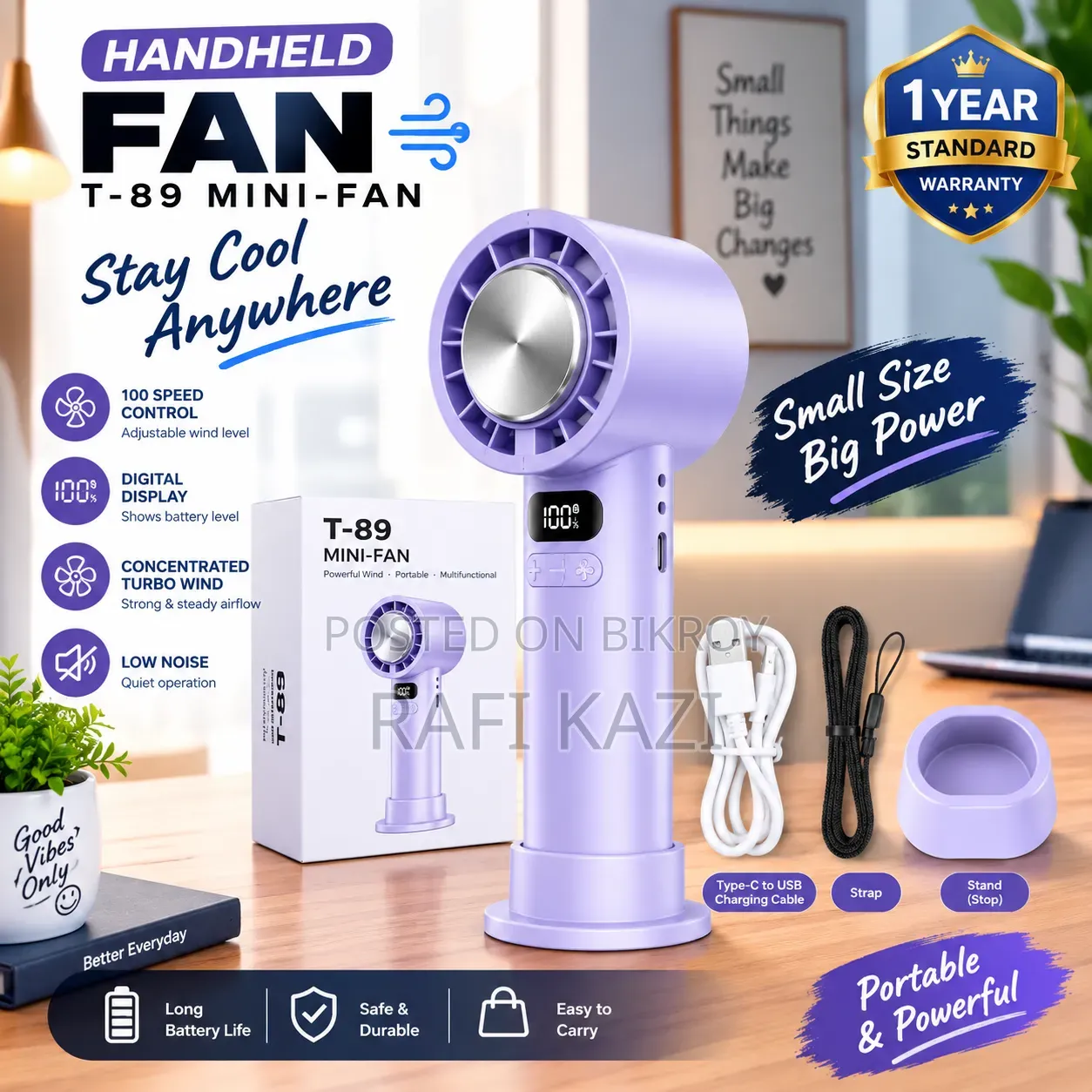 T-89 Mini Handheld Fan