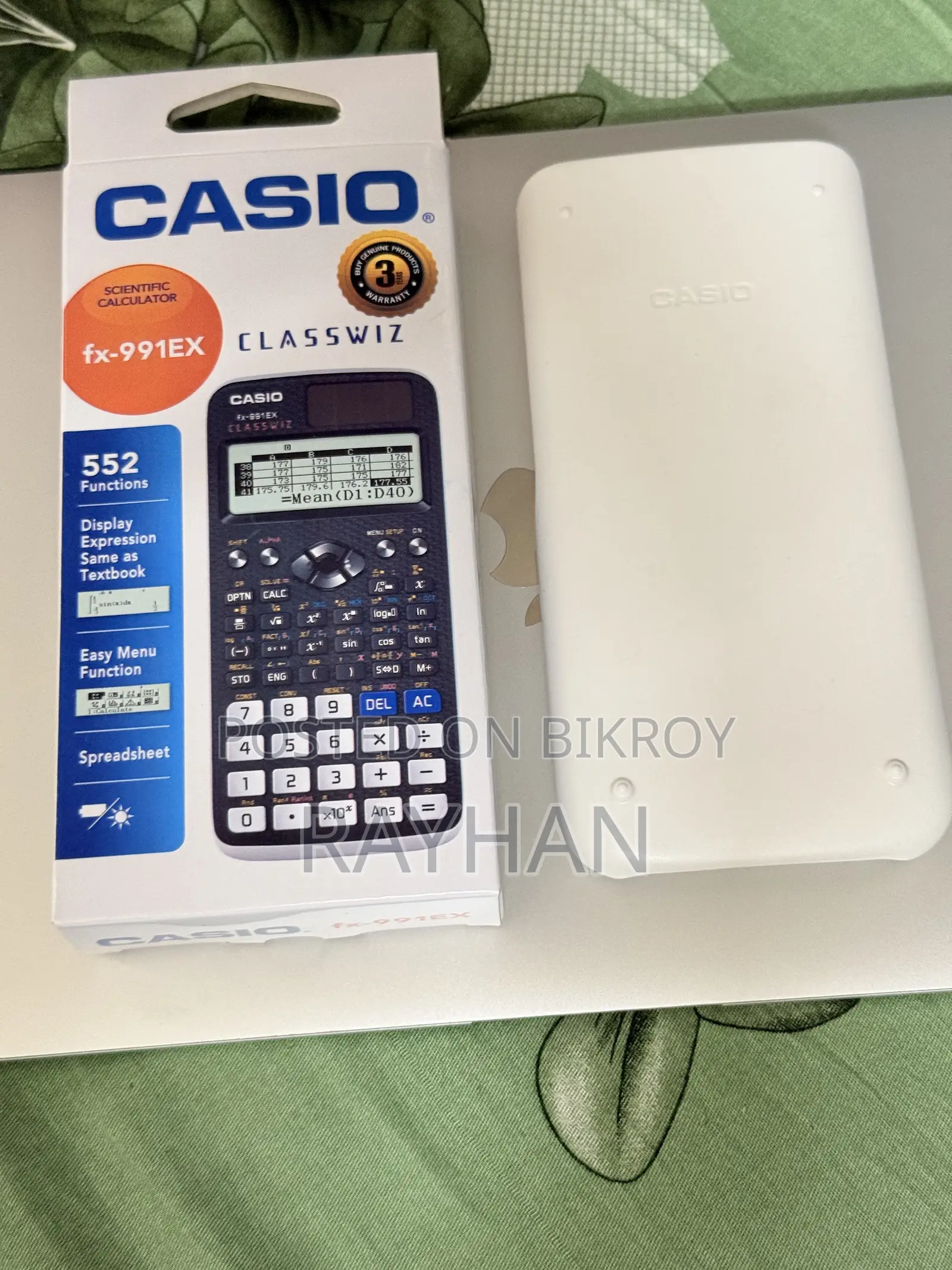 Casio Classwiz Fx-991ex Scientific Calculator 552 Function