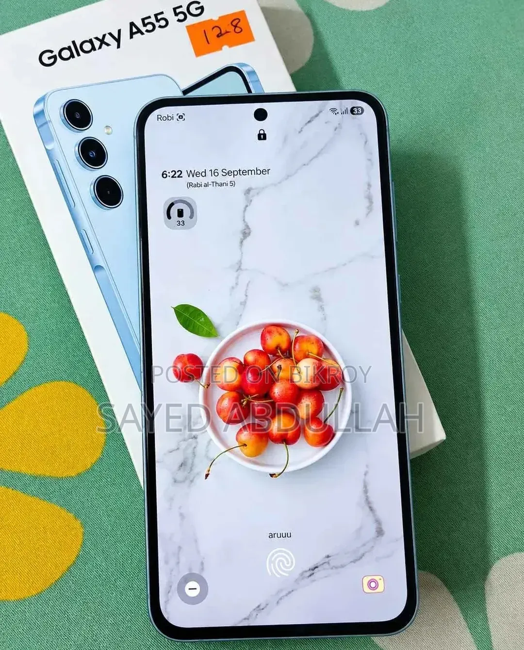 স্যামসাং গ্যালাক্সি এ৫৫ ১২৮ জিবি ব্লু