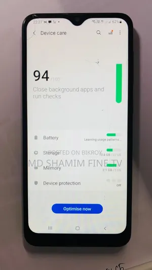 স্যামসাং গ্যালাক্সি এ২০ ৩২ জিবি ব্লু
