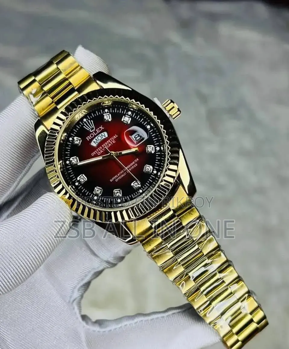 Rolex Quartz Movement Stainless Steel Analog Watch for Men