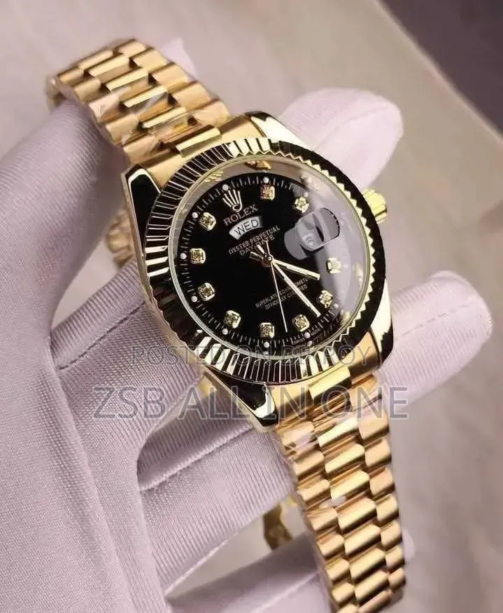 Rolex Quartz Movement Stainless Steel Analog Watch for Men