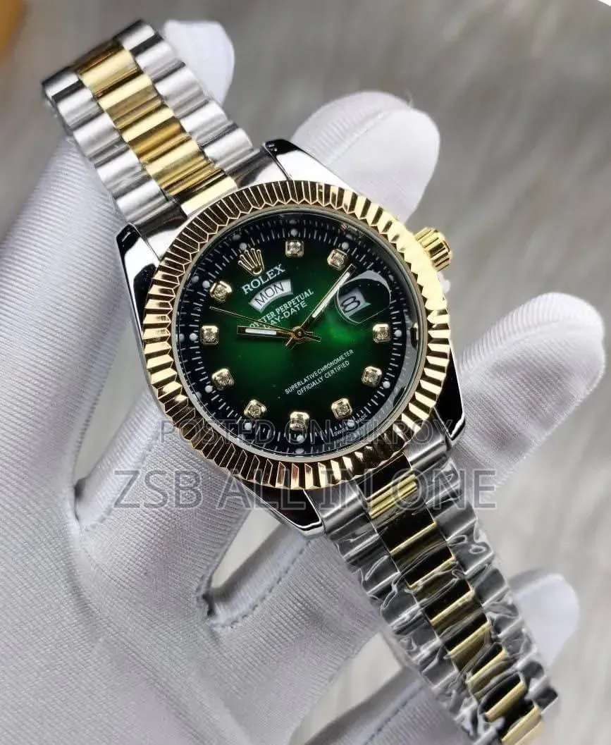 Rolex Quartz Movement Stainless Steel Analog Watch for Men