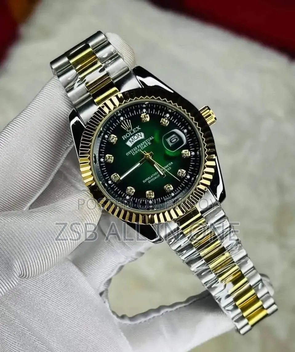 Rolex Quartz Movement Stainless Steel Analog Watch for Men