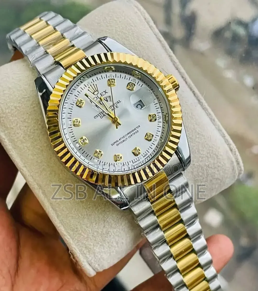 Rolex Quartz Movement Stainless Steel Analog Watch for Men