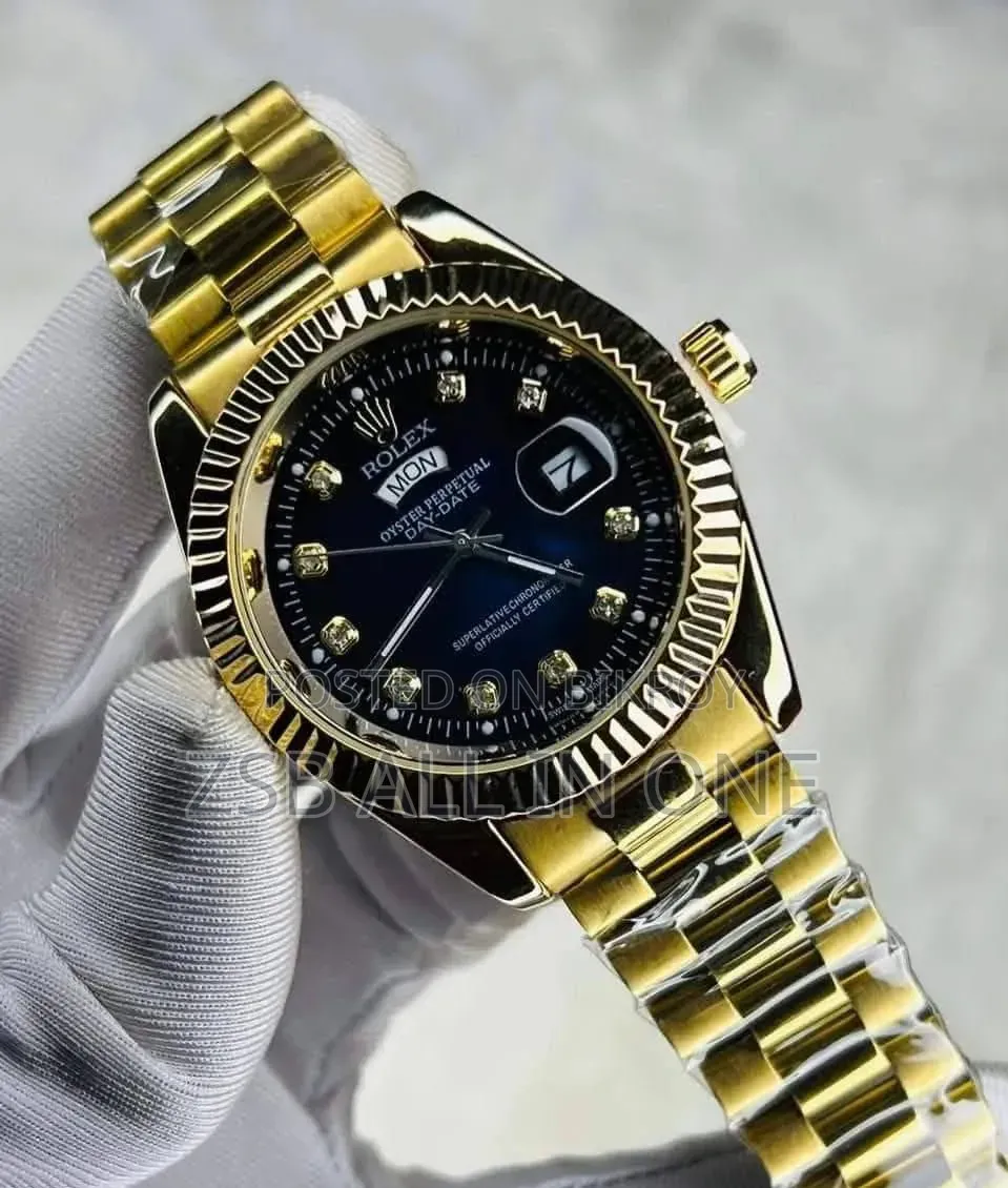 Rolex Quartz Movement Stainless Steel Analog Watch for Men