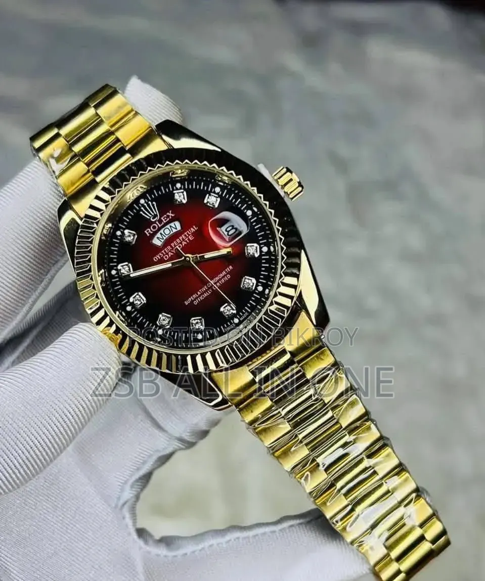 Rolex Quartz Movement Stainless Steel Analog Watch for Men