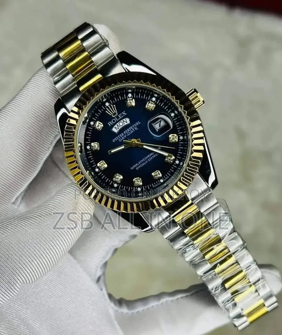 Rolex Quartz Movement Stainless Steel Analog Watch for Men