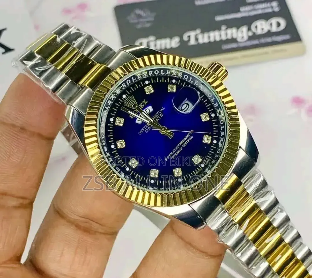Rolex Quartz Movement Stainless Steel Analog Watch for Men