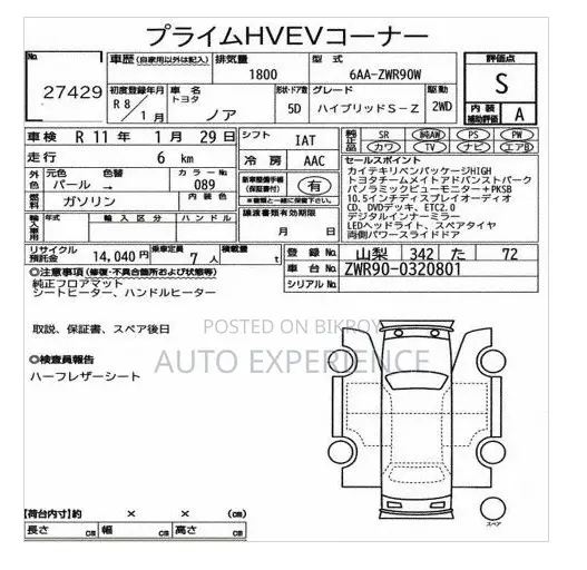 New Toyota Noah 2026 পার্ল