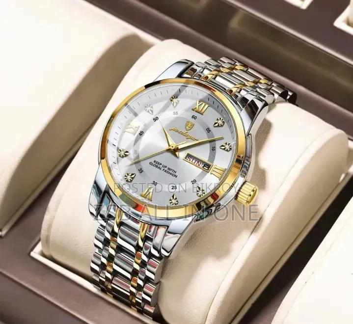 POEDAGAR 936 Fashion Luminous Quartz Watch for Men (City Lock)