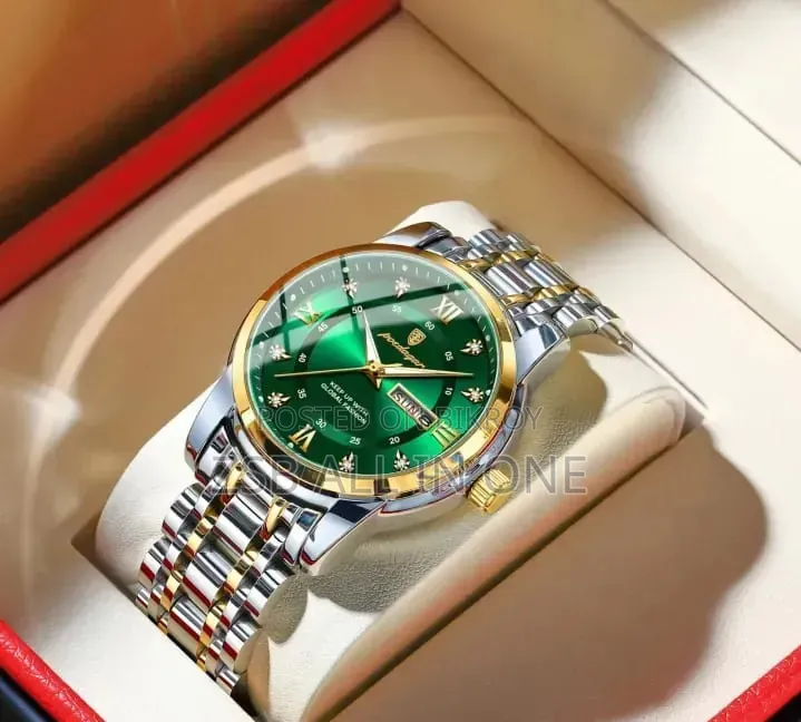POEDAGAR 936 Fashion Luminous Quartz Watch for Men (City Lock)