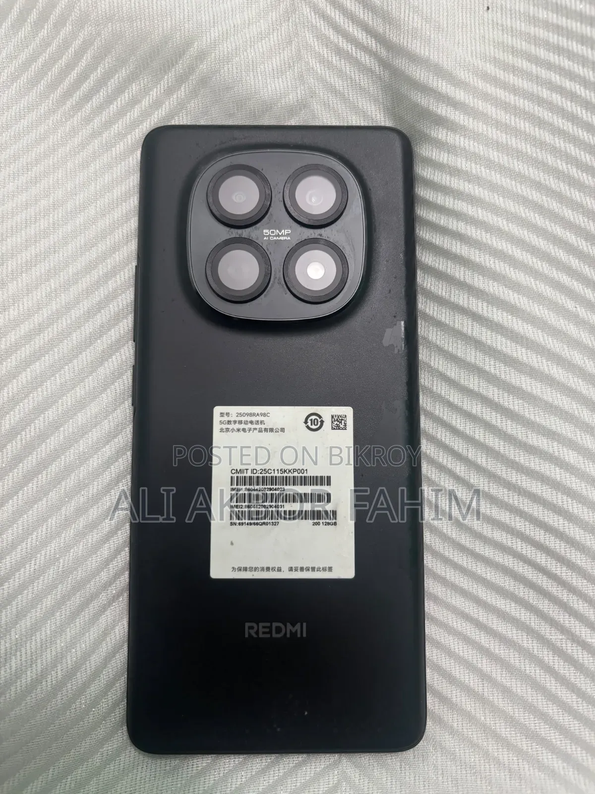 Xiaomi Redmi Note 15 128 GB Black