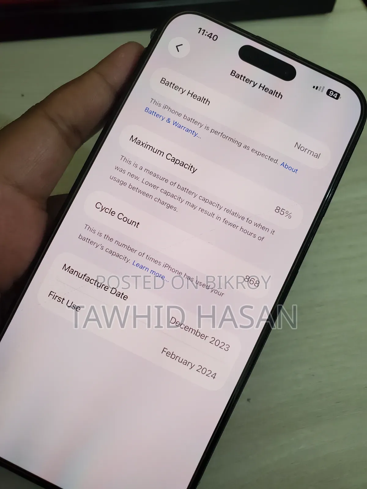 Apple iPhone 15 Pro Max 256 GB Blue