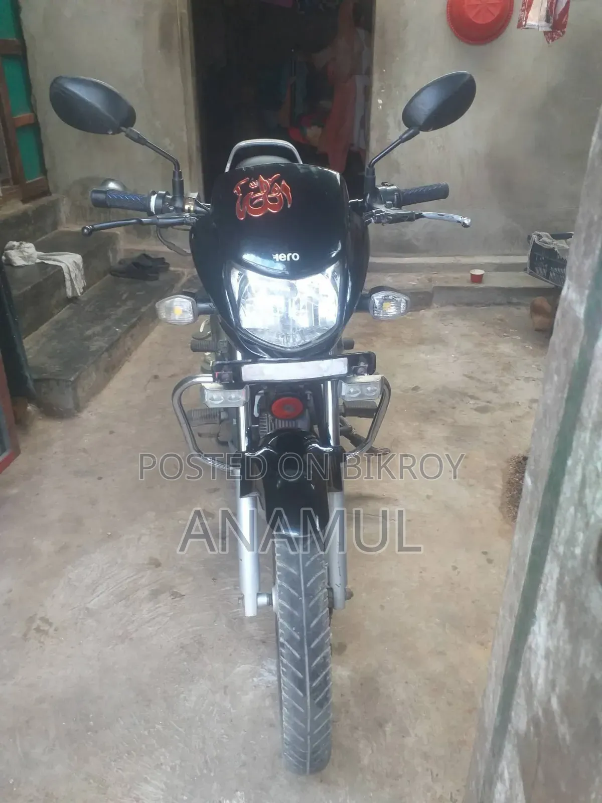হিরো এইচএফ ডিলাক্স টিউবলেস রিফ্রেশ ২০২১ কালো
