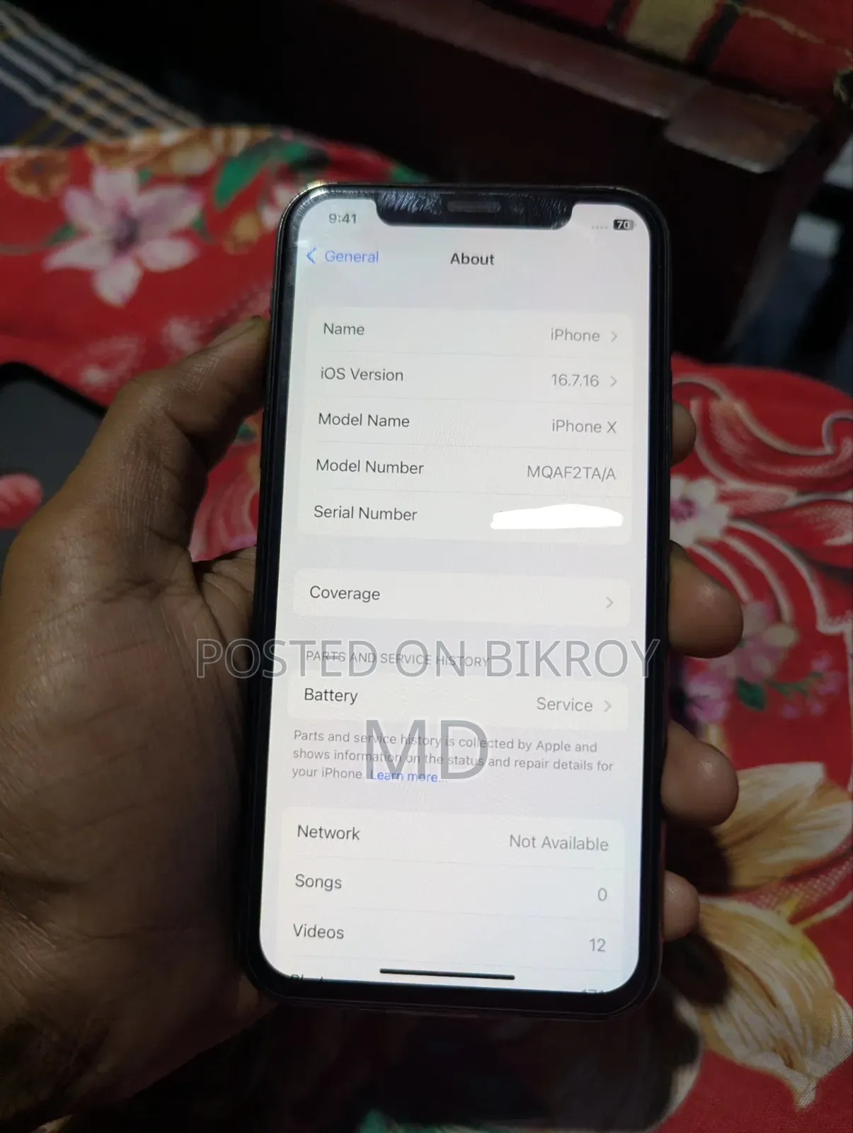 Apple iPhone X 256 GB Black