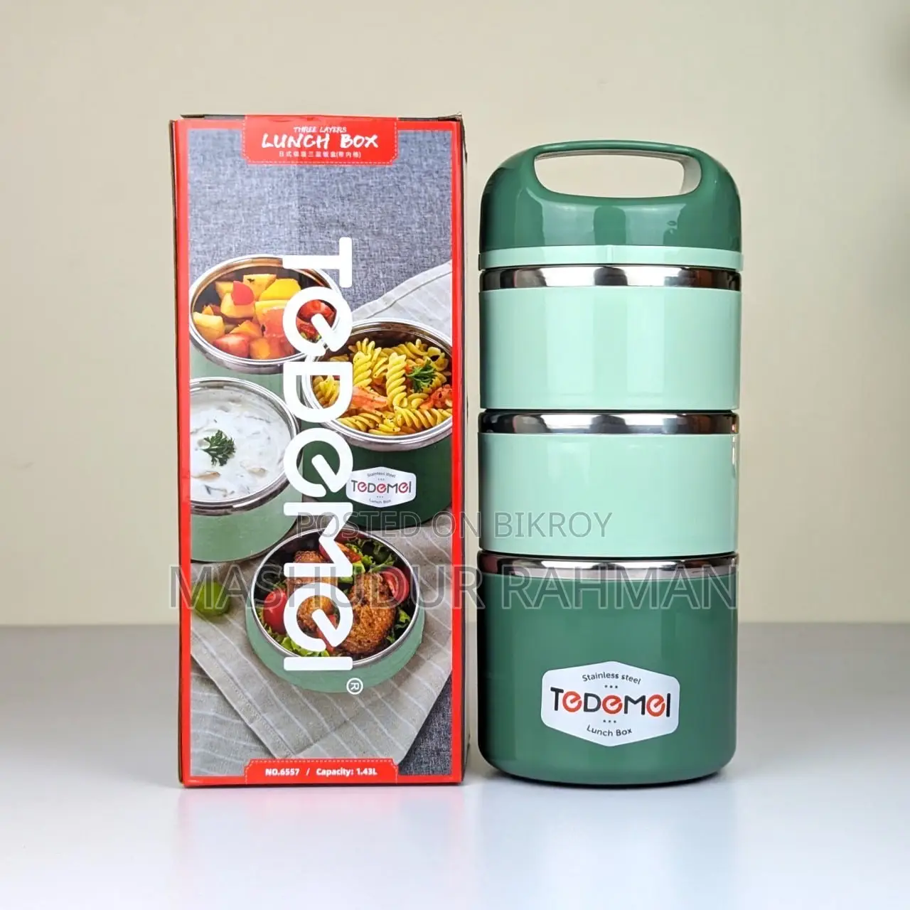Tedemei 3.5 Layer Premium Stainless Steel Lunch Box