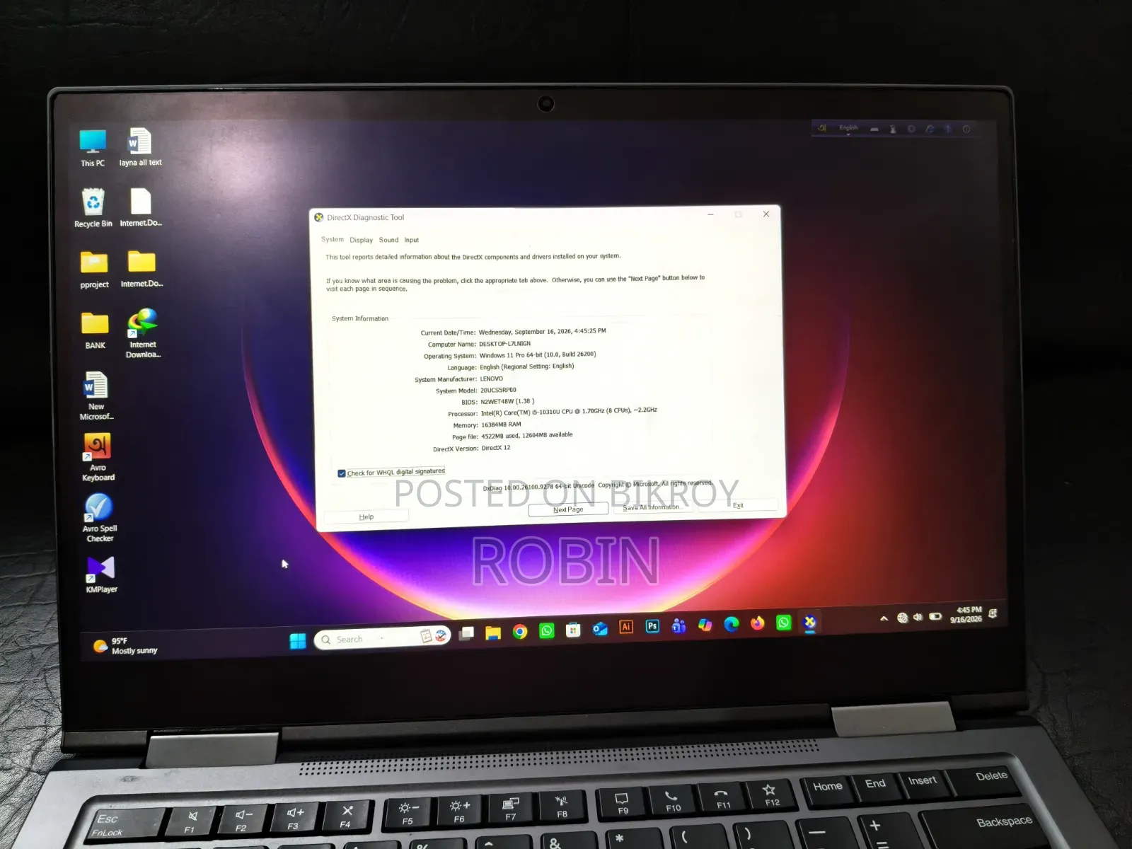 Laptop Lenovo ThinkPad X1 Carbon 16GB Intel Core i5 SSD 512GB