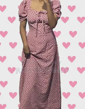 “Pink Sundress” Size-S(34-36) Lenth -50 Inches