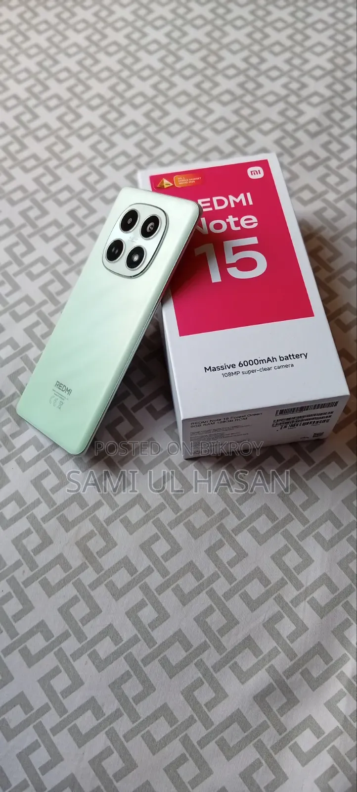New Xiaomi Redmi Note 15 128 GB Green