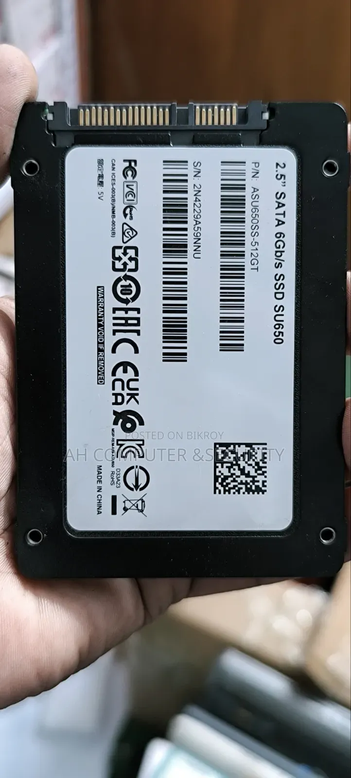 Adata Su650 512gb Sata SSD