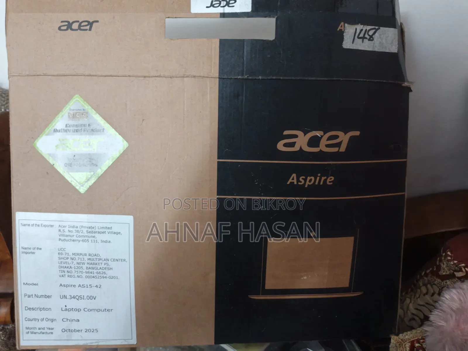 Laptop Acer Aspire 15 16GB AMD Ryzen 5 SSD 512GB
