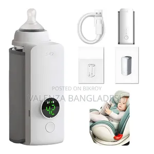 পোর্টেবল রিচার্জেবল মিল্ক ওয়ার্মার – ডিজিটাল টেম্পারেচার ডিসপ্লে