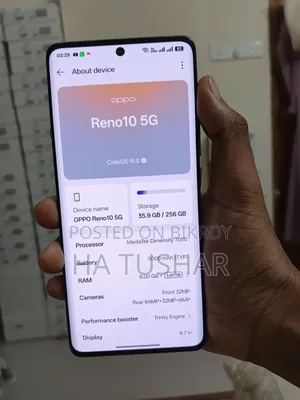 অপো রেনো ১০ ৫জি ২৫৬ জিবি ব্ল্যাক
