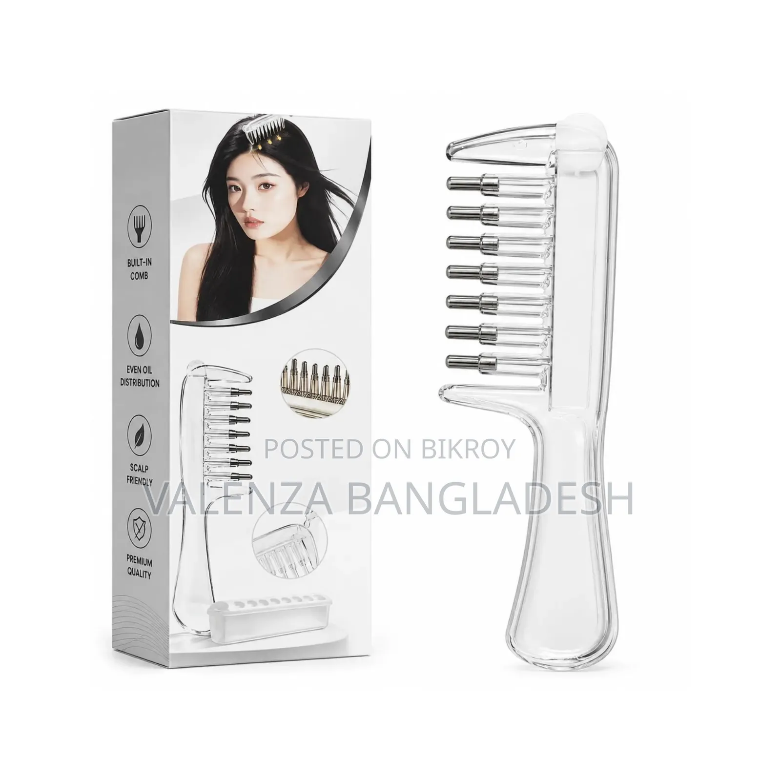 স্ক্যাল্প অয়েল অ্যাপ্লিকেটর কম্ব-হেয়ার অয়েল ডিসপেন্সার রোলার বল ম্যাসেজার্স