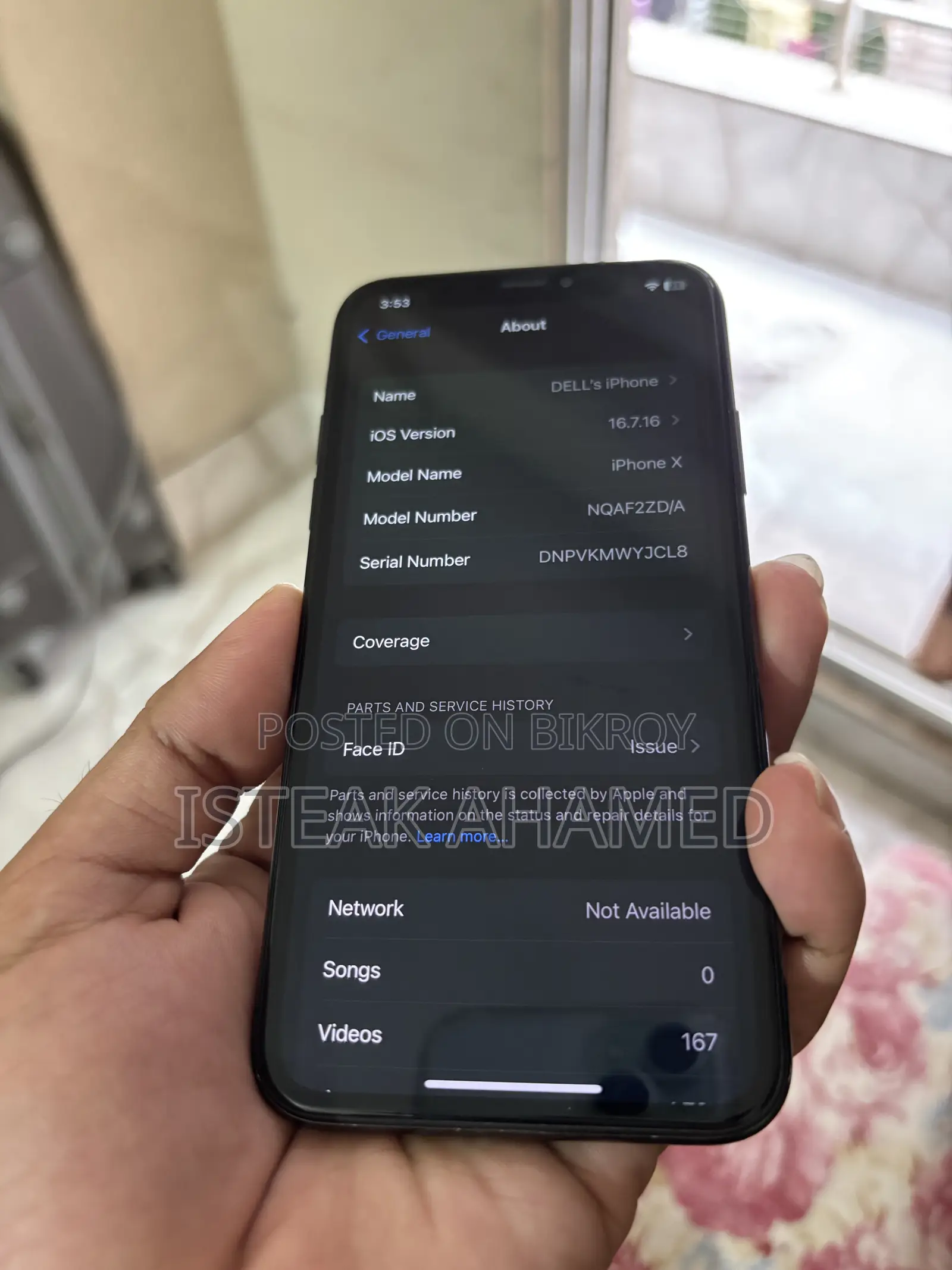Apple iPhone X 256 GB Black