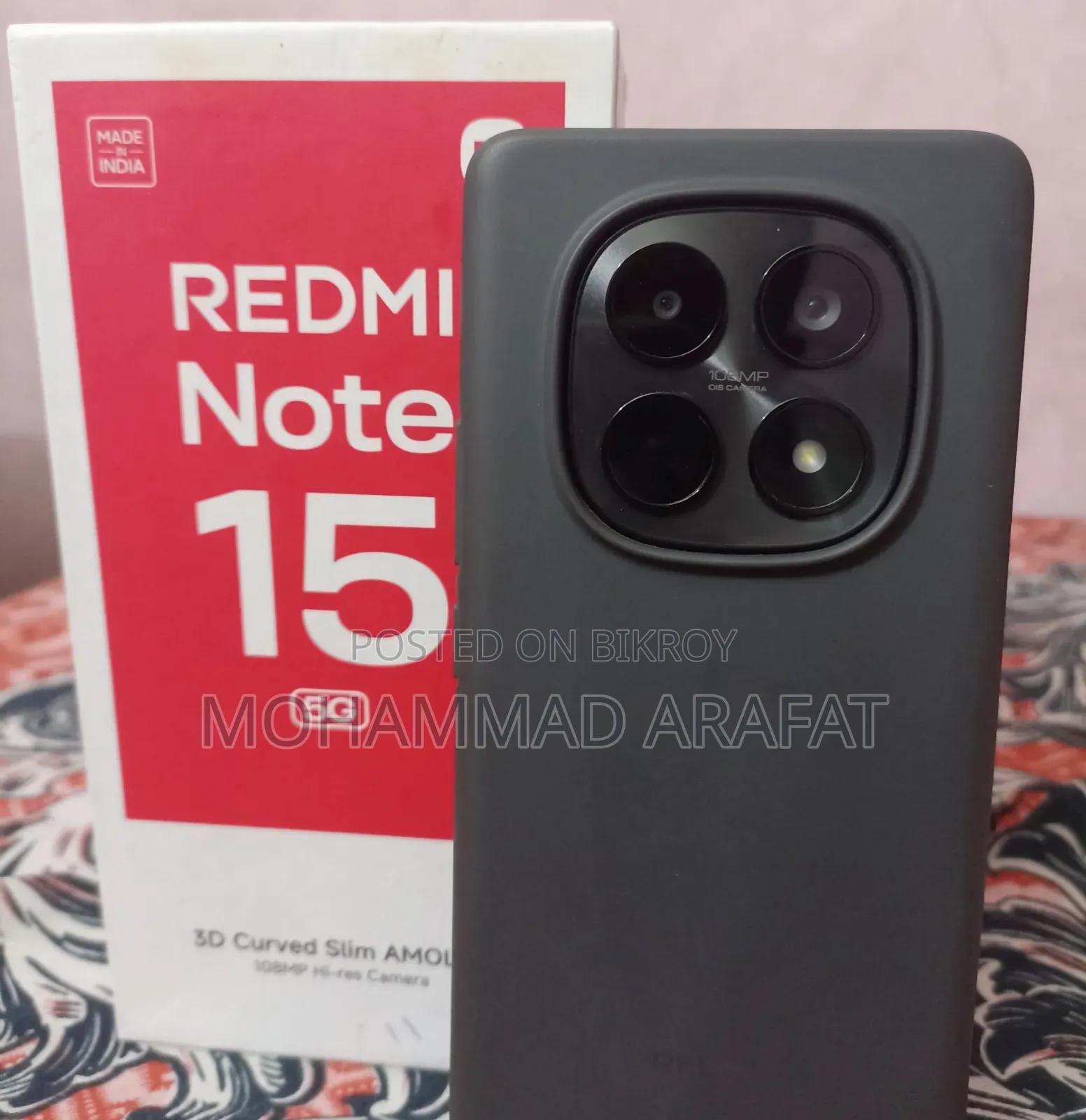 নতুন শাওমি রেডমি নোট ১৫ ২৫৬ জিবি ব্ল্যাক