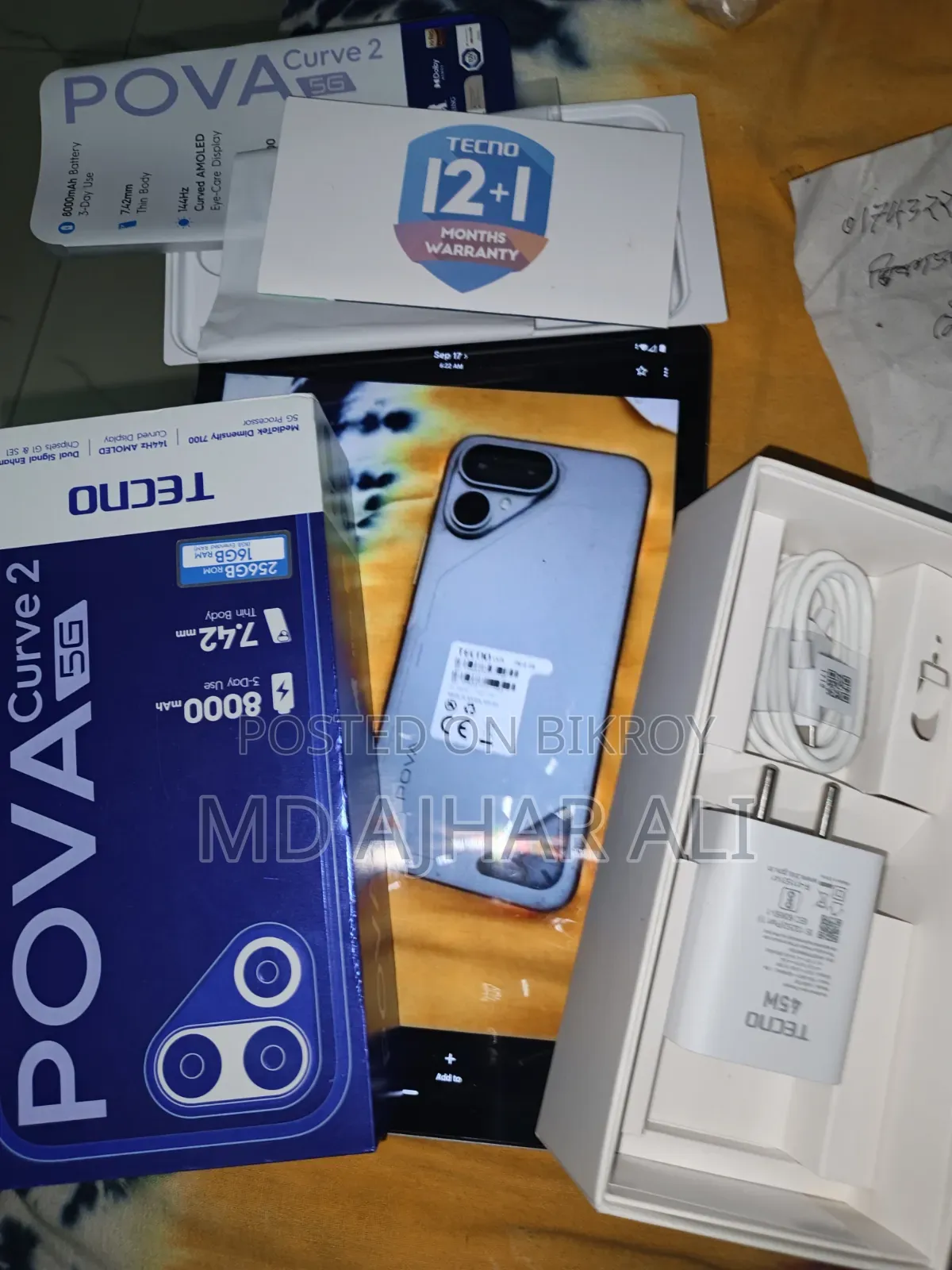 New Tecno Pova Curve 2 256 GB Gray