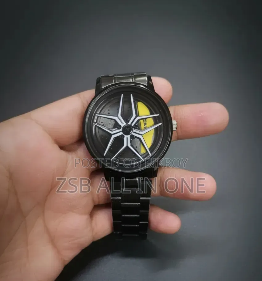 Men's Car Wheel Watch(ভিতরে চাকা ঘুরবে)