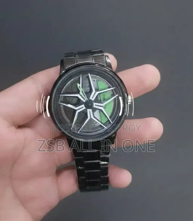 Men's Car Wheel Watch(ভিতরে চাকা ঘুরবে)