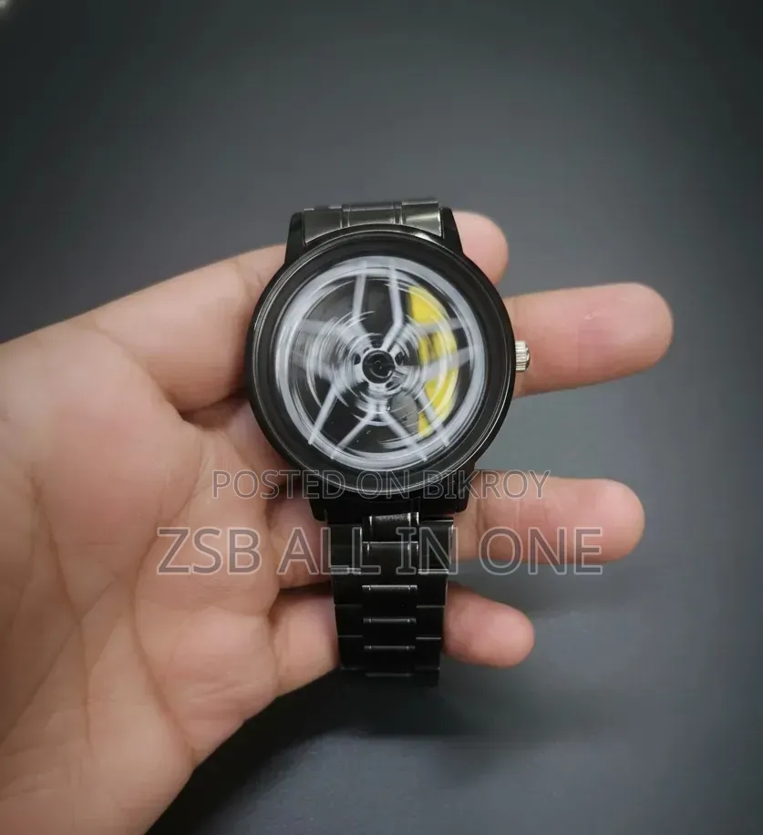 Men's Car Wheel Watch(ভিতরে চাকা ঘুরবে)