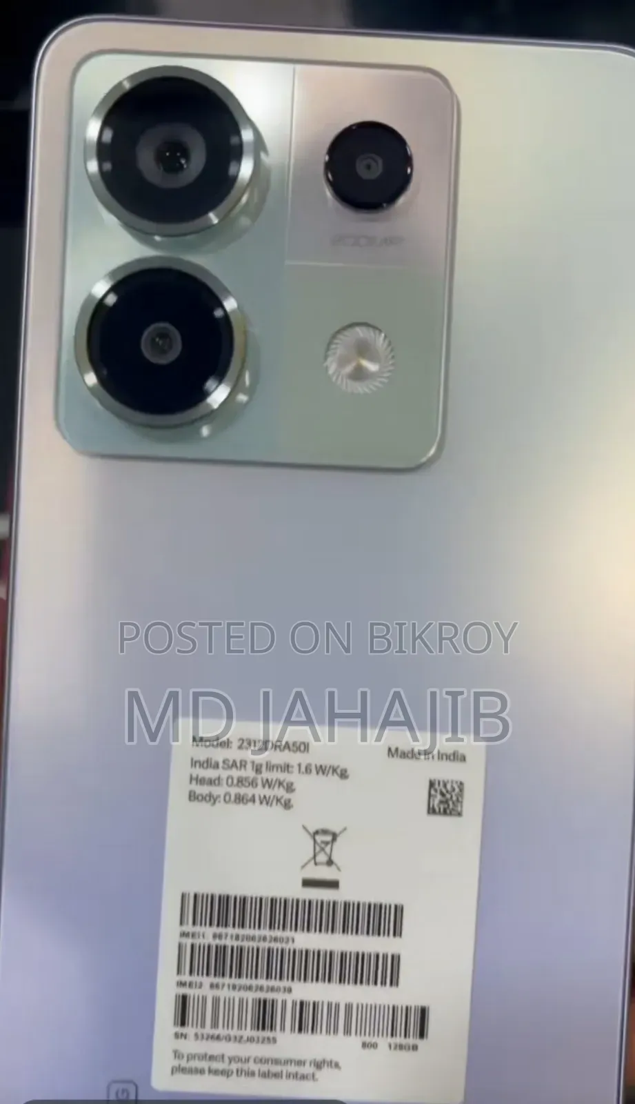 New Xiaomi Redmi Note 13 Pro 5G 128 GB White