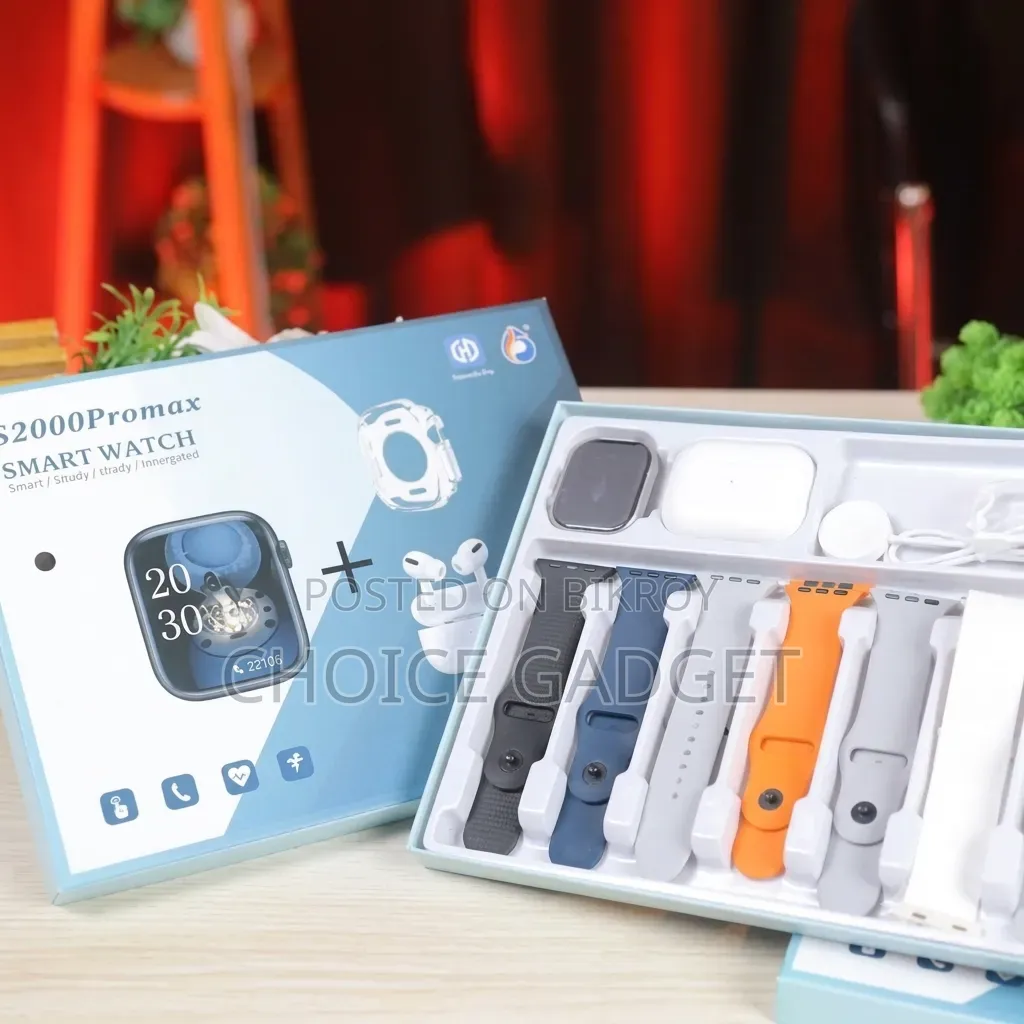 S2000 Promax Smart Watch 10 in 1 Combo Set