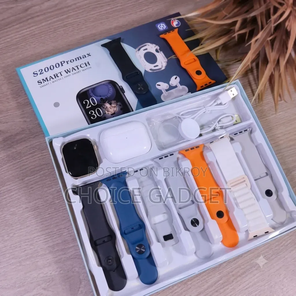S2000 Promax Smart Watch 10 in 1 Combo Set