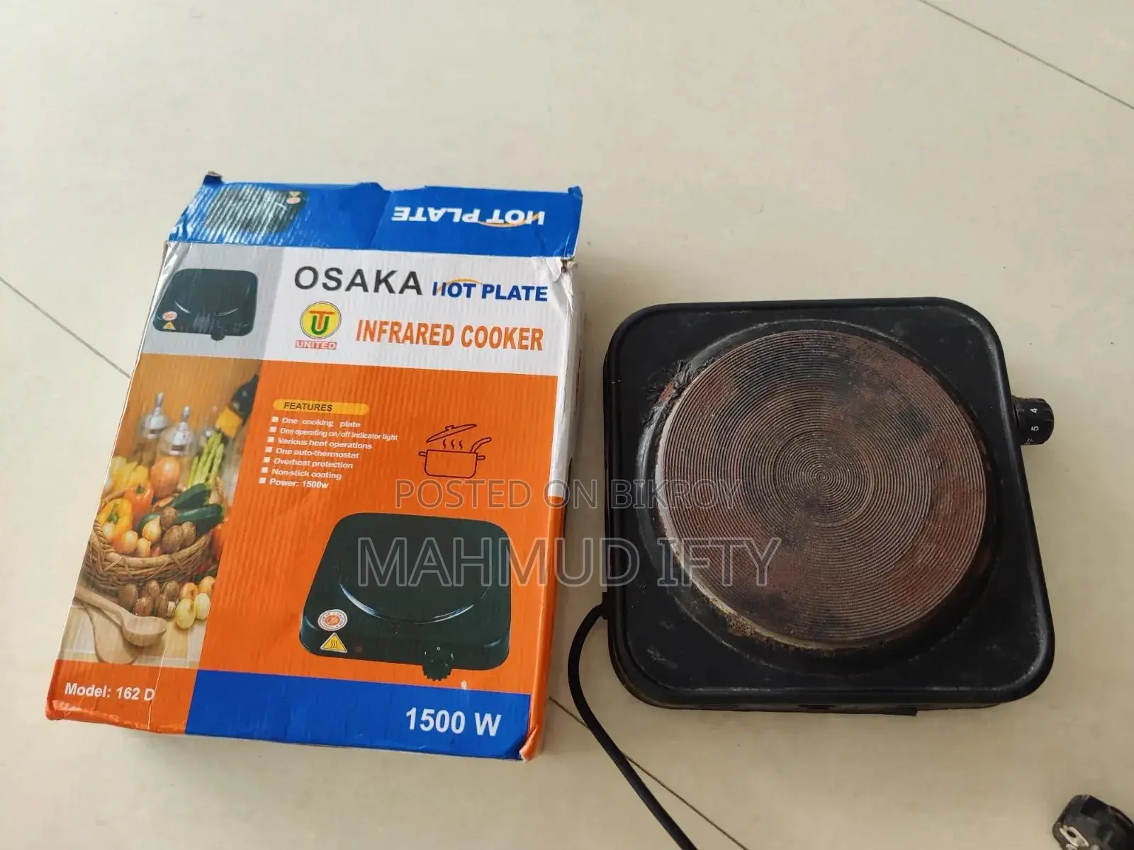OSAKA 1500W Premium Hot Plate (162D)