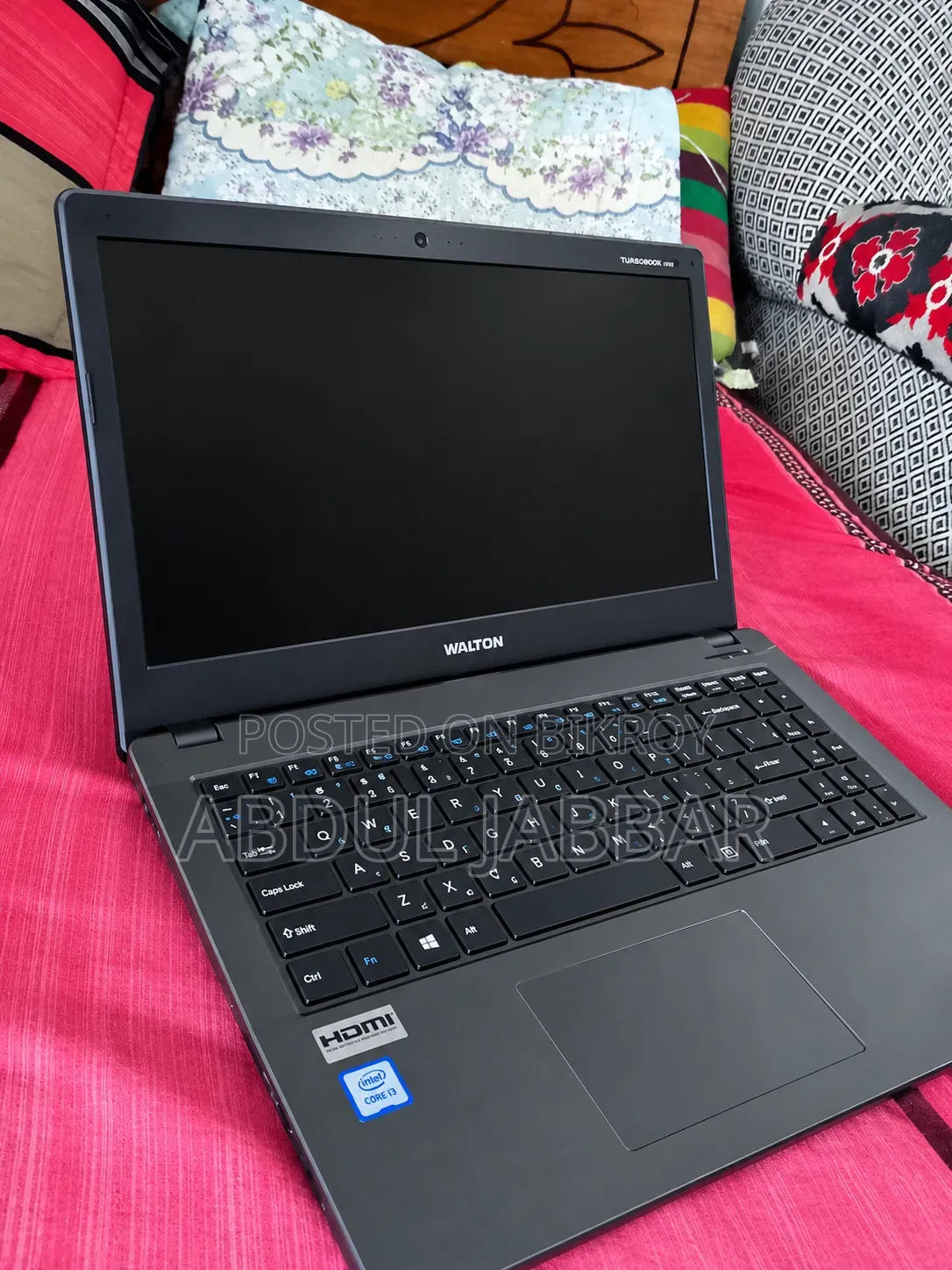 Laptop 8GB Intel Core i3 SSD 128GB