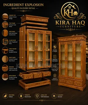 Chittagong Teak Wood Single Panel Cabinet