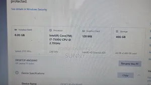 Laptop HP 8GB Intel Core i7 HDD 500GB
