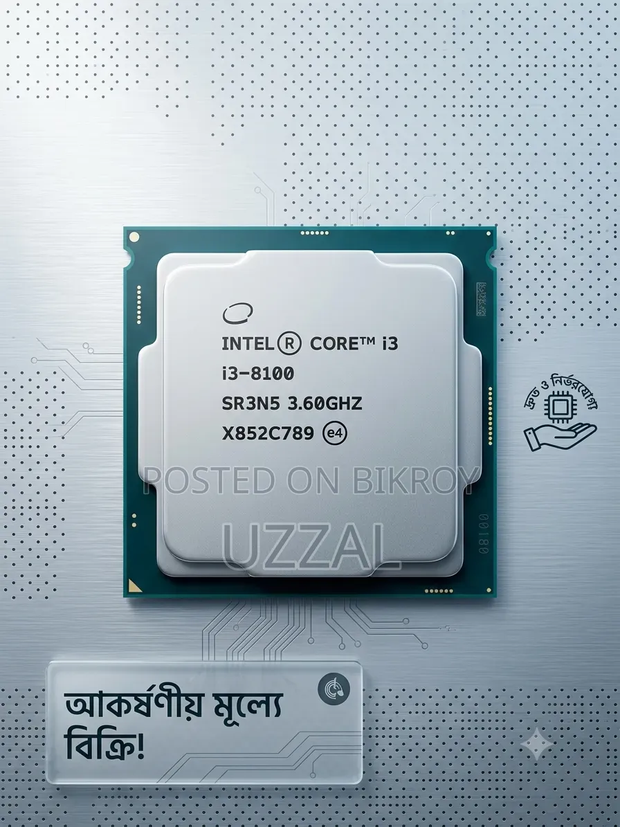Fresh Condition Intel Core i3-8100 Processor!