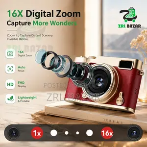 M9 Retro Flip Digital Camera | Dual Screen Camera With 16X Zoom