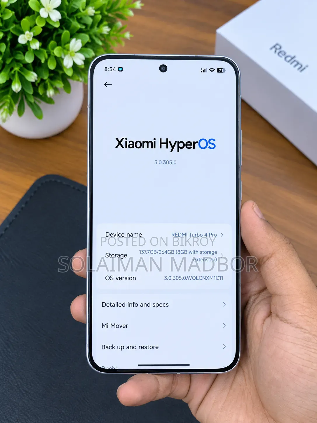 Xiaomi Redmi Turbo 4 Pro 256 GB Silver