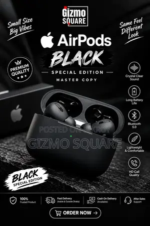 Apple Airpods Black Colour Special Edition MasterCopy