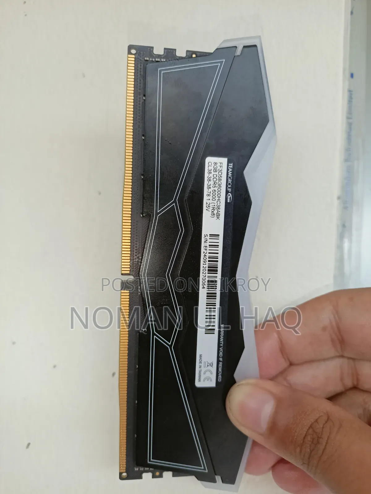 Team T-Force Delta 8gb Ddr5 Desktop Gaming Ram 6000mhz